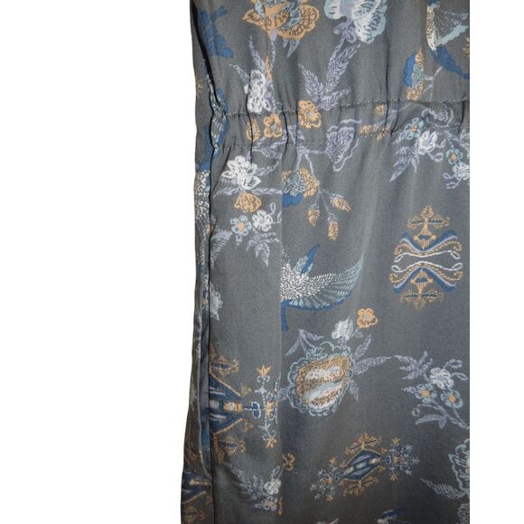 NWT Patagonia Lake Dress Sz XS Village Byrd Hex Grey 100% Tencel - Picture 9 of 9